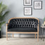 French Country Chesterfield Style Tufted Loveseat