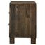 2 Drawer Nightstand - Brown Wood