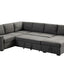 Ketterman - 4 Piece Upholstered Sectional - Dark Gray
