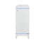 Adalid - Dresser With LED Light And Glittered Drawer Fronts - White