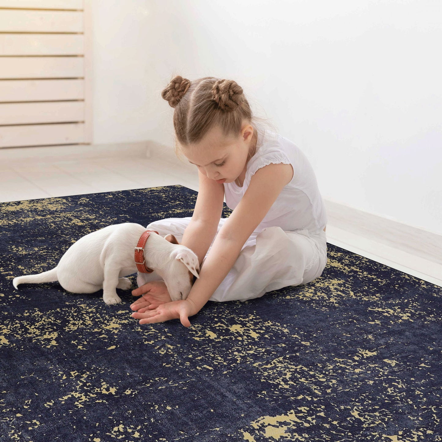 Maval - Abstract Washable Area Rug
