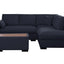Joshua - 100" Sectional Sofa with Right Facing Chaise and Console Ottoman