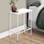 Accent Side Table, Narrow, Small, 2 Tier, Contemporary & Modern