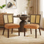 Mid Century Rattan Dining Chair Without Arms Set