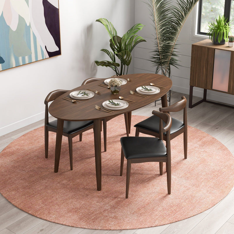 Destiny - Dining Chairs (Set of 2) - Black / Dark Brown