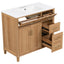 Bathroom Vanity With Sink, Soft Close Doors & Drawers - Wood
