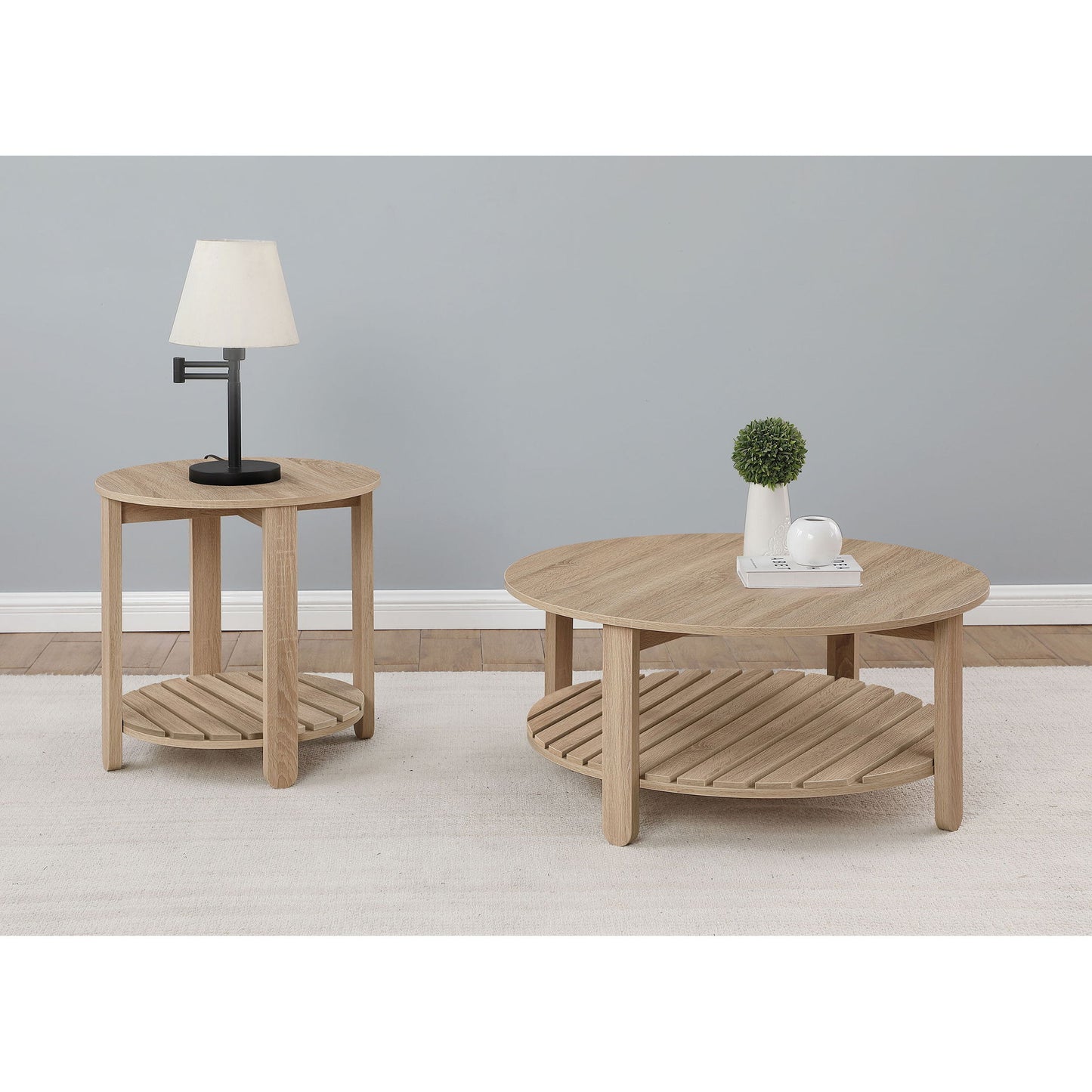 Altos - 1 Shelf Round Table