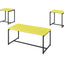 GT - 3 Piece Carbon Fiber Wrap Coffee Table And End Table (Set of 3)