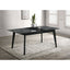 Bellingham - Dining Table With Self Storing Extension Leaf - Black Marble-Look Sintered Stone