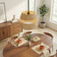 Essence - Single Lights Pendant With Shade - Black / Rattan