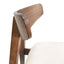 Mid Century Modern Counter Stool With V Shape Frame And Upholstered Seating