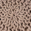 Moro - Knitted Round Pouf With Pumpkin Shape