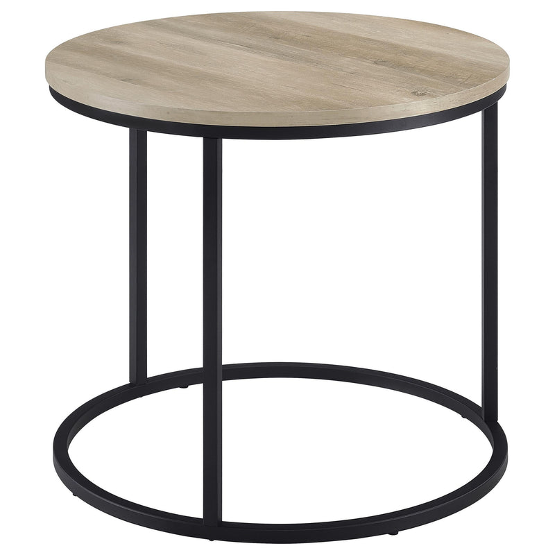 Arrize - Round Side End Table - Pine Wood
