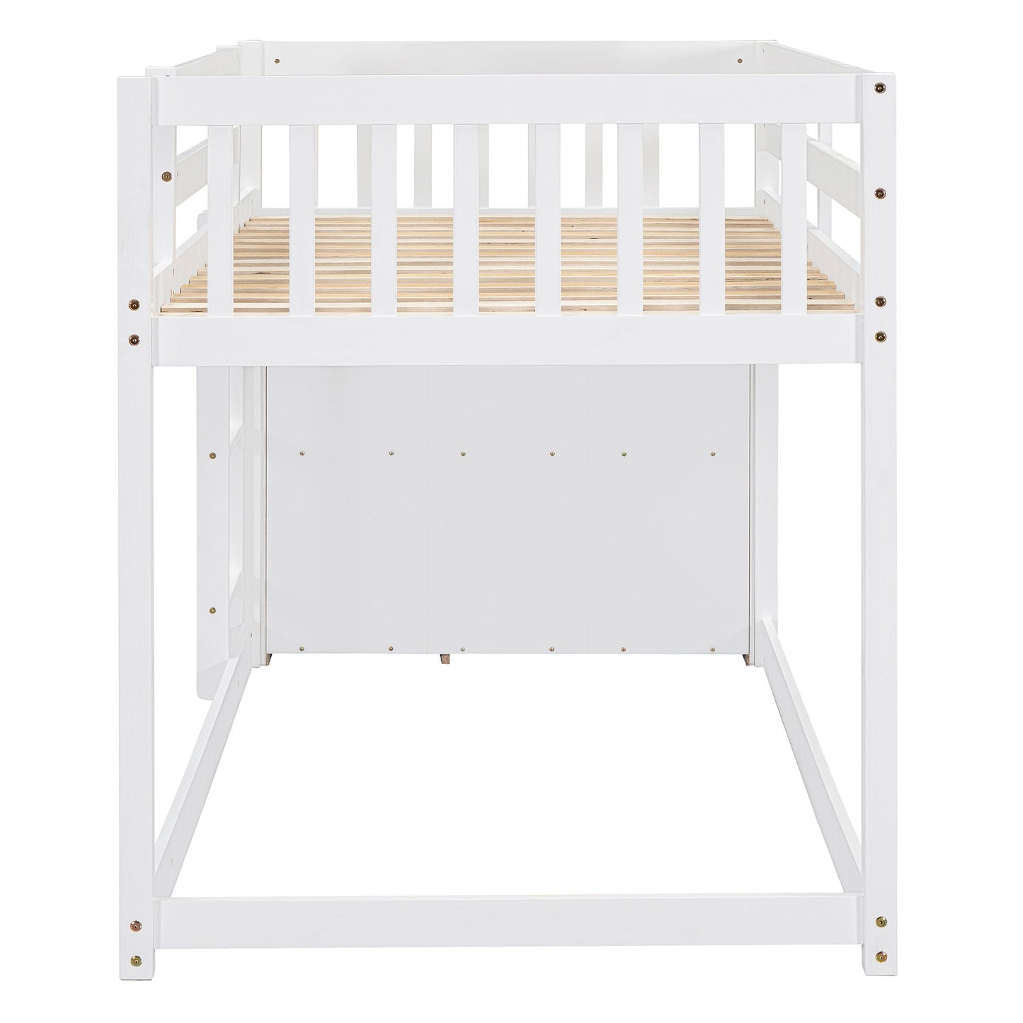 Bunk Bed With 4 Drawers And 3 Shelves