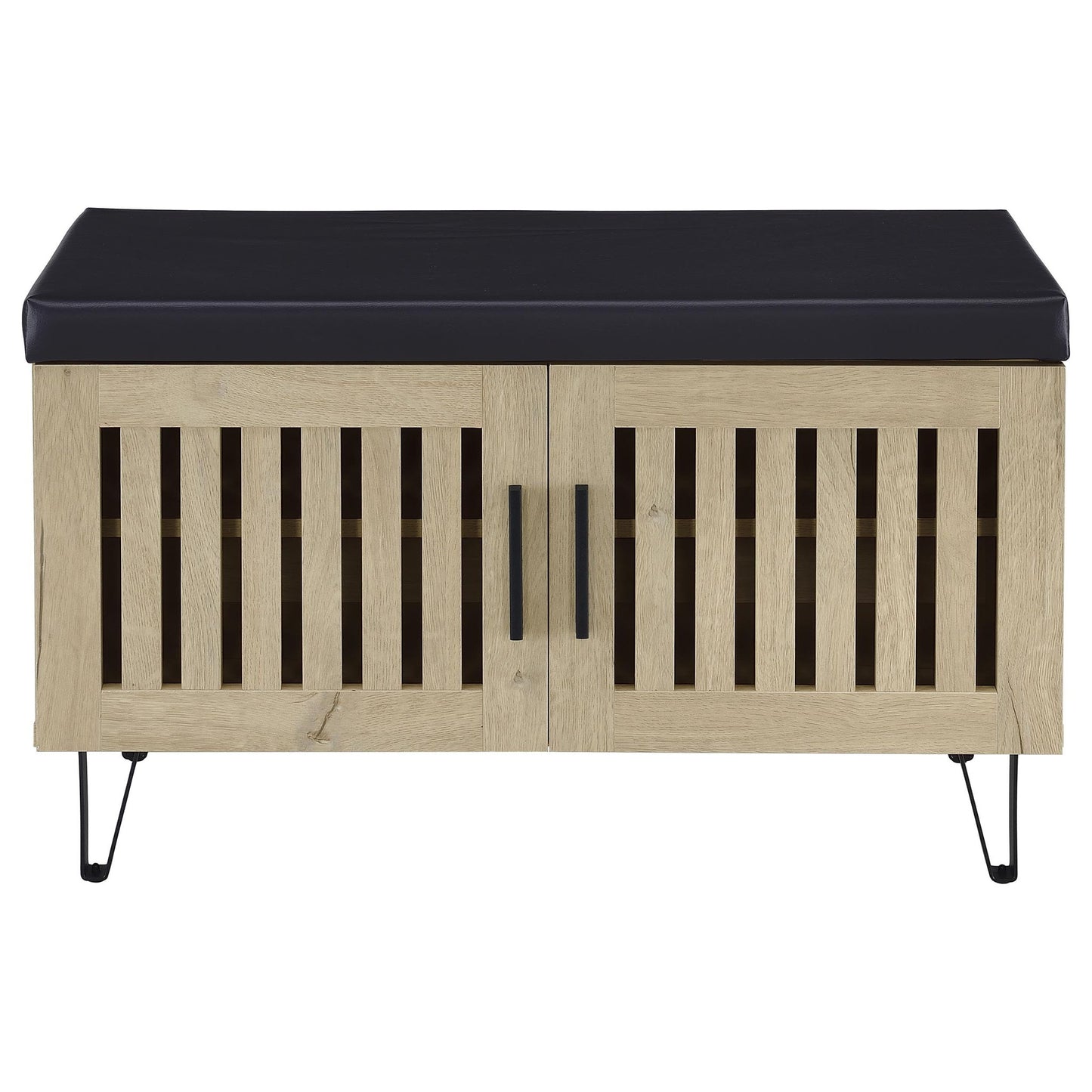 Clackamas - 2 Door Storage Bench With Padded Seat
