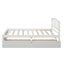 Platform Storage Bed Wood Bed Frame With Two Drawers And Headboard