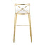 Modern Charlotte - Contemporary Fixed Height Barstool (Set of 2)
