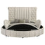Santiago - Upholstered Round Storage Bed With Built In Charging Ports