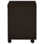 3 Drawer File Cabinetб Compact Office Storage For Home - Brown