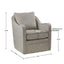 Wide Seat Arm Chair With 360 Degree Rotation