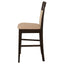 Upholstered Counter Height Stools (Set of 2) - Beige / Brown