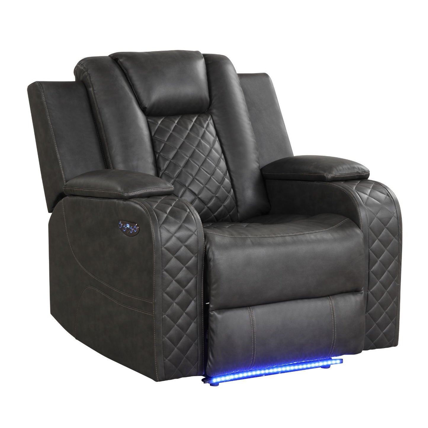Benz - LED & Power Recliner With Adjustable Headrests And Ambient LED Lighting