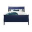 Charlston - Modern Sleigh Design Bed With LED