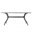 Enchantia - Outdoor Rectangular Dining Table With Weave Tabletop And Flared Legs - Copper