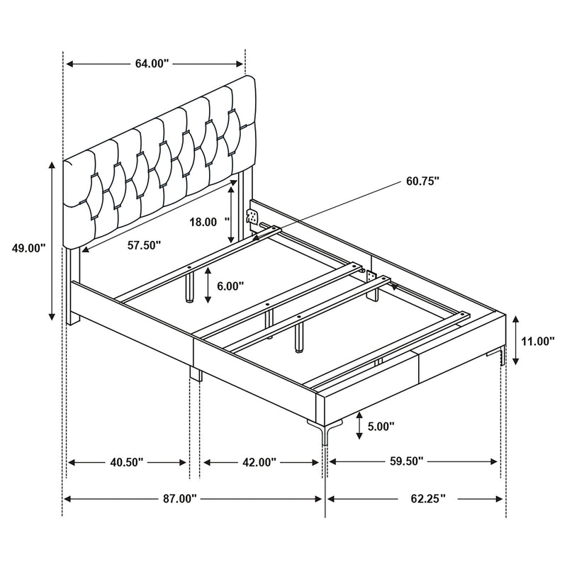 James - Panel Bed