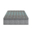 Comfort Care - 12" Hybrid Euro Top Mattress, Plush Comfort With Individual Pocketed Coil - Gray / Blue - Twin