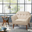 Modern Lounge Chair With Button Tufting