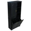 Freestanding Tall Storage Cabinet With 2 Tilt Out Hampers