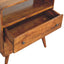 Curved Charm Console - Brown