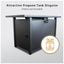 Outdoor Fire Pit Table With Lid - Black - Steel