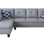 Irine - Sectional Sofa With Ottoman - Gray