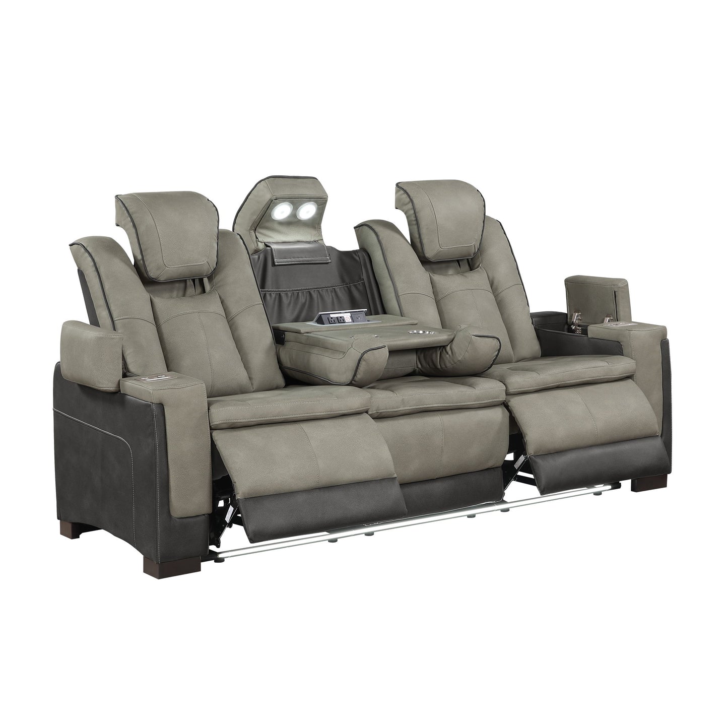 Bruno - Power Reclining Sofa With LED Lighting