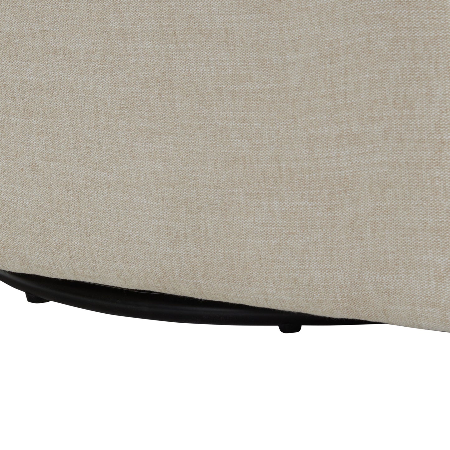 Tolland - Swivel Accent Chair With Antique Brass Nailhead Trim - Beige