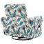 Manual Swivel Recliner Rocker Chair With Adjustable Backrest