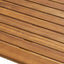 Outdoor Minimalist Acacia Wood Rectangle Bar Table