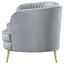 Reigha - Loveseat With Channel Tufted - Gray