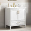 Elegant Fluted Bathroom Vanity With Sink, Soft Close Doors & Drawer