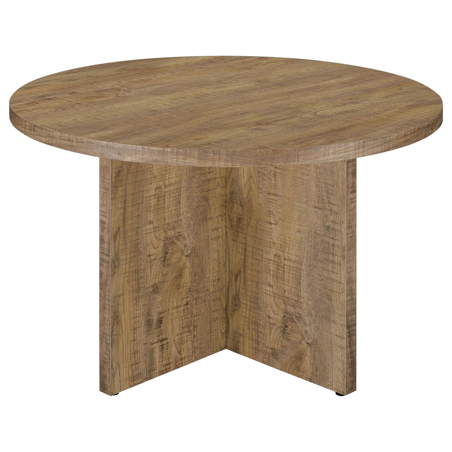 Larrabee - Round Dining Table - Mango Color