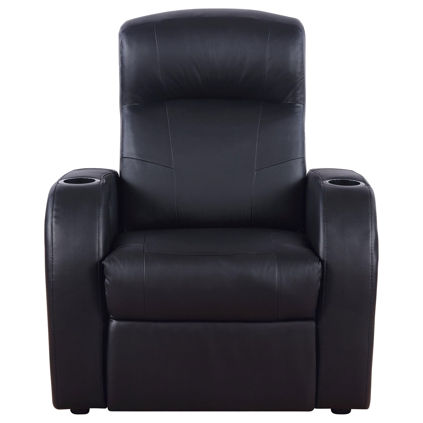 Greenfield - 3 Seater Home Theater With Storage - Black
