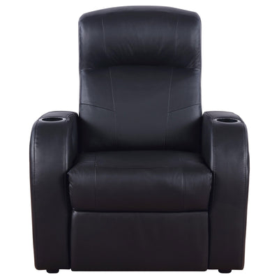 Greenfield - 3 Seater Home Theater With Storage - Black