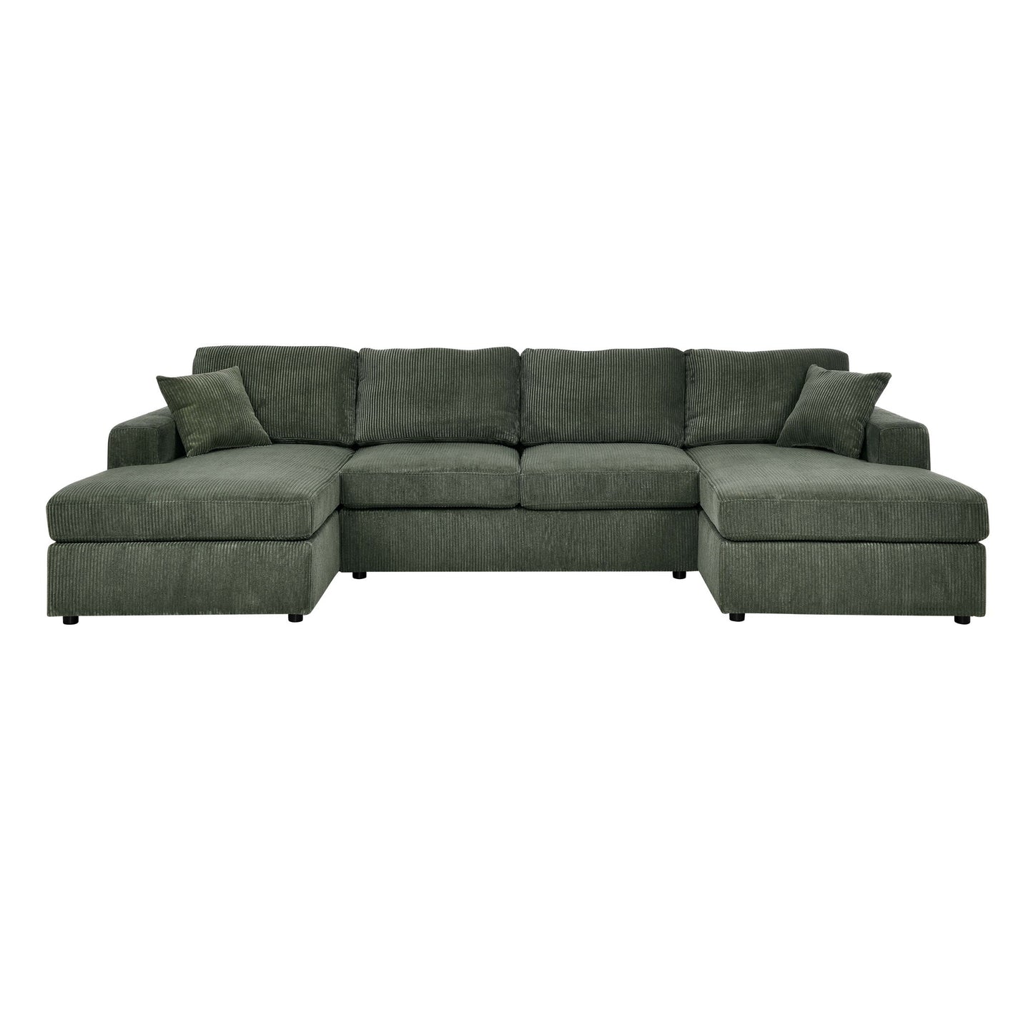 3 Piece Double Chaise Sectional Sofa