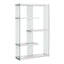 Bookshelf, Bookcase, Etagere, 5 Tier, Office, Glossy Contemporary & Modern - White