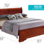 Sleigh Bed With Low Footboard