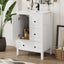 Retro Bathroom Vanity With Sink, Soft Closing Cabinet & Drawers