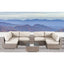 Elegant 4 Person Wicker Patio Seating Set With Cushions And Glass Top Table