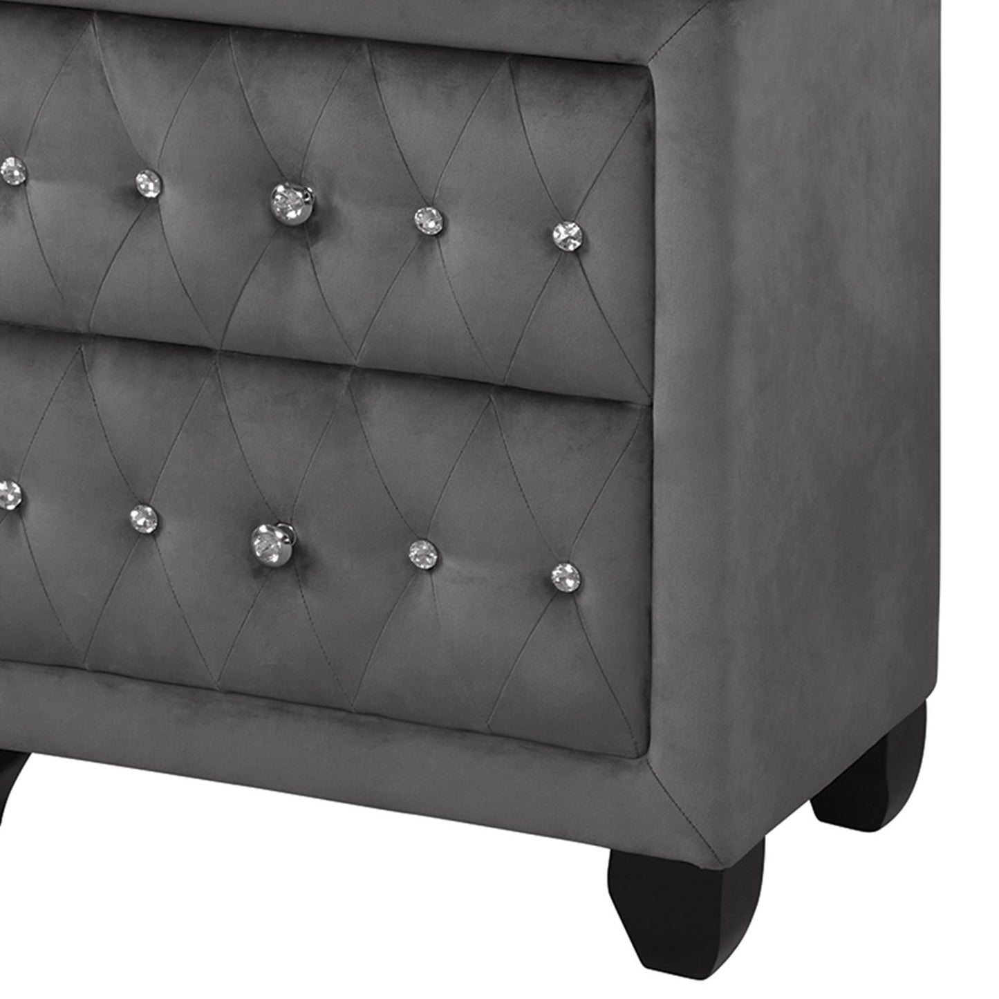 Sophia - 2 Drawer Nightstand - Gray
